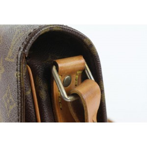 Louis Vuitton Monogram Cartouchiere GM Crossbody Flap Bag 910lv93