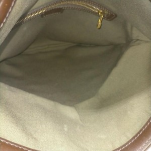 Louis Vuitton Khaki Green Mini Lin Francoise 2way Folding Tote Bag 863316