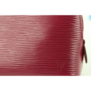 Louis Vuitton Fuchsia Epi Leather Cosmetic Pouch Demi Ronde 585lvs615