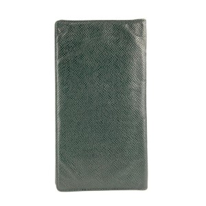Louis Vuitton Green Taiga Leather Brazza Long Wallet 16LVL1125