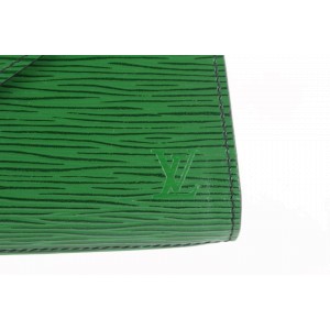 Louis Vuitton Green Epi Borneo Pochette Art Deco Envelope Clutch 18LZ1106