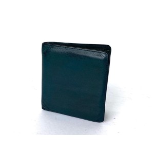 Louis Vuitton Green Taiga Leather Slender Bifold Men’s Wallet 1lv614