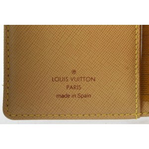 Louis Vuitton Grey x Navy Monogram Mini Lin Small Ring Agenda PM Diary Cover 693l621