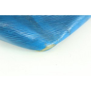 Louis Vuitton Blue Epi Leather Petit Noe Drawstring Bucket Hobo Bag 1lvm128