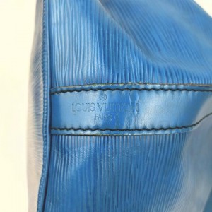 Louis Vuitton Blue Epi Leather Toledo Noe Petit Drawstring Hobo Bag 863028