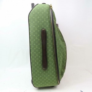 Louis Vuitton Horizon Khaki Annette Pegase Rolling Luggage 871668 Green  Monogram Mini Lin Weekend/Travel Bag, Louis Vuitton