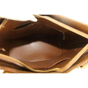 Louis Vuitton Bronze Monogram Vernis Houston Zip Tote Bag 621lvs316