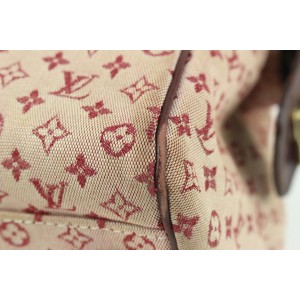 Louis Vuitton Bordeaux Monogram Mini Lin Josephine GM Speedy Boston Bag  37lvs722