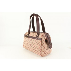 Louis Vuitton Josephine Top Handle Bag PM Cherry Canvas
