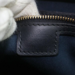 Louis Vuitton Navy Blue Monogram Mini Lin Josephine PM Speedy Boston Bag 863339