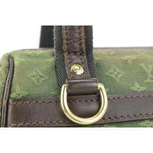 Louis Vuitton Green Khaki Monogram Mini Lin Josephine PM Boston Speedy Bag 862815