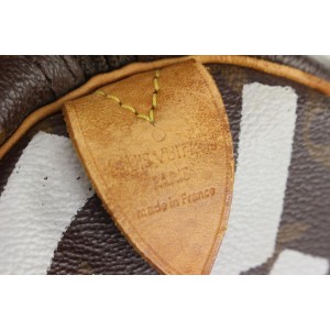 Louis Vuitton Stephen Sprouse Monogram Graffiti Keepall 50 Duffle Bag Grey  157lvs79