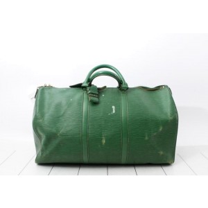 Louis Vuitton Green Epi Leather Borneo Keepall 50 860741