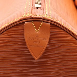 Louis Vuitton Brown Epi Leather Keepall 50 Boston Duffle MM 861621