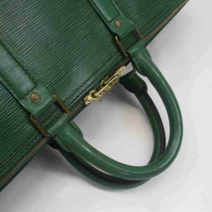 Louis Vuitton Green Epi Leather Borneo Keepall 45 Duffle 860599