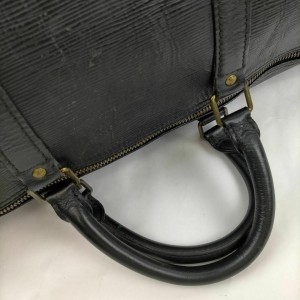 Louis Vuitton Large Black Epi Keepall 60 Duffle GM 860932