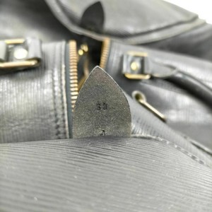 Louis Vuitton Large Black Epi Leather Noir Keepall 60 Duffle GM 855932