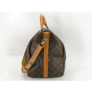 Louis Vuitton Monogram Keepall Bandouliere 50 Duffle MM Bag with Strap 861794