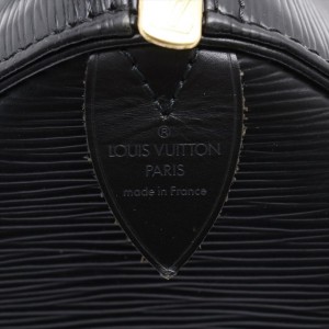 Louis Vuitton Black Epi Leather Noir Keepall 45 Duffle PM 861553
