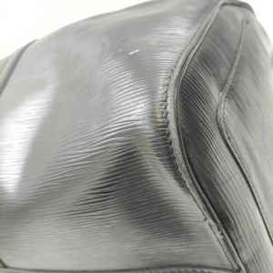 Louis Vuitton Black Epi Leather Noir Keepall 50 Duffle  861294