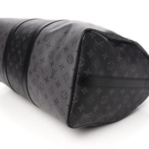 Louis Vuitton Graphite Monogram Eclipse Reverse Keepall Bandouliere 50 Strap 860730