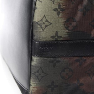 Louis Vuitton Keepall Bandouliere Camouflage Monogram 50 Black