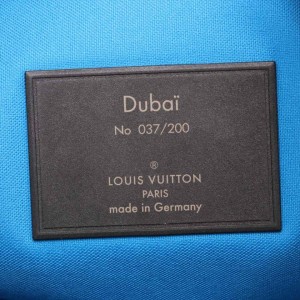 Louis Vuitton Black And Blue Limited Edition Dubai LV Cup Canvas