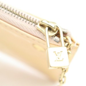 Louis Vuitton Key Pouch Pochette 872282 Perle Coin Purse Cles Cream Monogram  Vernis Leather Clutch, Louis Vuitton
