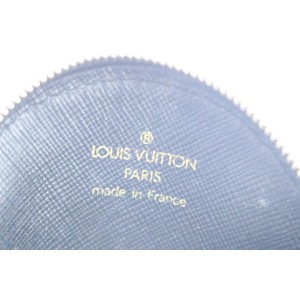 Louis Vuitton Monogram Mini Lin Round Coin Purse Black Grey 2LR0424