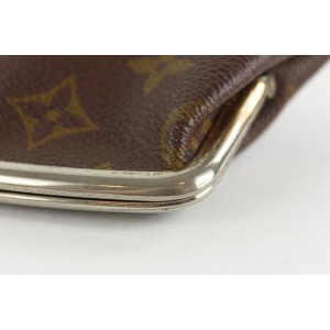 Louis Vuitton Ultra Rare Monogram Marais Kisslock Pouch French Twist Bag 1LVS616