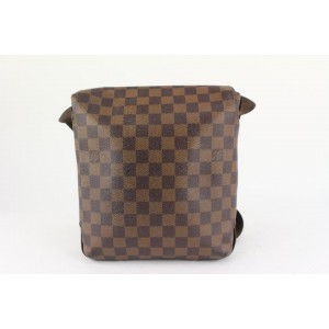 Louis Vuitton Damier Ebene Brooklyn PM Crossbody Messenger Flap Bag 921lv58