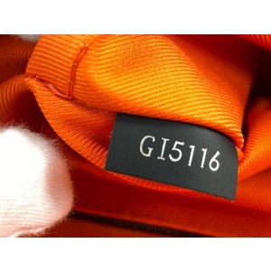 Louis Vuitton Orange Racer Damier Graphite District PM Messenger Crossbody 862041