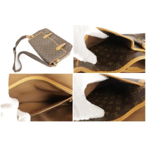 Shop for Louis Vuitton Monogram Canvas Leather Gibeciere GM