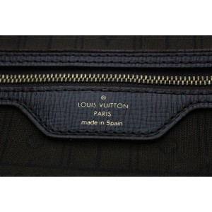 Louis Vuitton Brown Fusain Monogram Mini Lin Idylle Ebene Neverfull MM Tote 628lv616