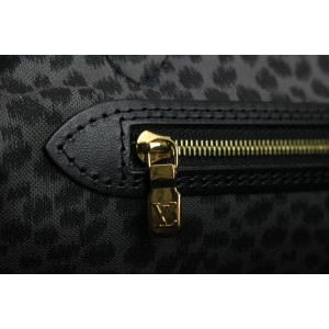 Louis Vuitton Black Monogram Wild at Heart Neverfull MM Tote bag 818lv52
