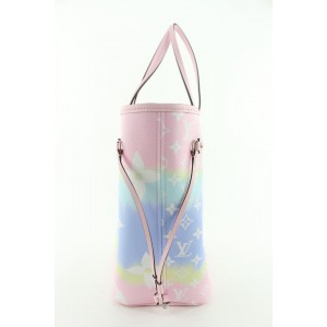 Louis Vuitton Monogram Escale Pink Tye Dye Neverfull MM Tote Bag 956lvs416