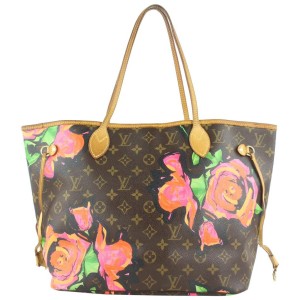 Louis Vuitton Stephen Sprouse Graffiti Roses Neverfull MM Tote Bag 61lvs423