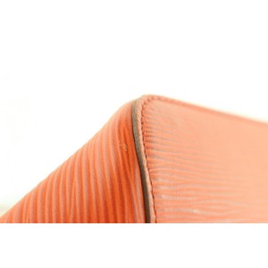 Louis Vuitton Mandarin Orange Epi Leather Neverfull MM Tote Bag 862344