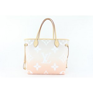 Louis Vuitton Peach Mist Monogram By the Pool Neverfull MM Tote Bag 28lvs422
