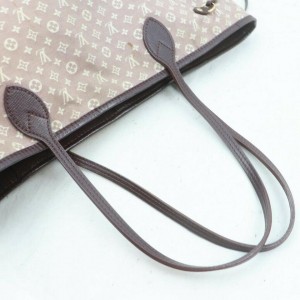 Louis Vuitton Sepia Monogram Mini Lin Idylle Bordeaux Neverfull MM Tote Bag 863262