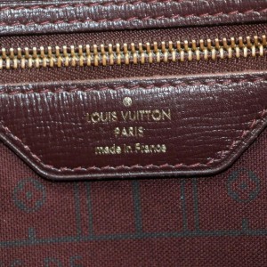 Louis Vuitton Sepia Monogram Mini Lin Idylle Bordeaux Neverfull MM Tote Bag 863262