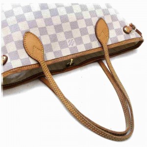 Louis Vuitton Small Damier Azur Neverfull PM Tote Bag 862305