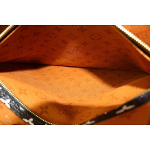 Louis Vuitton Brown-Orange Monogram Crafty Neverfull MM Tote with Pouch 827lv5