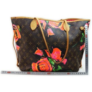 Louis Vuitton Stephen Sprouse Roses Neverfull MM with Graffiti Flowers  861305