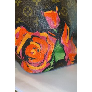 Louis Vuitton Limited Rare Stephen Sprouse Roses Neverfull MM Tote 860888