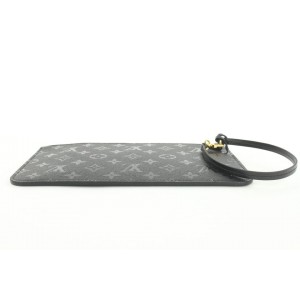 Louis Vuitton LVxUF Urs Fischer Black Monogram Leather Neverfull Pochette Bag 2lvs16