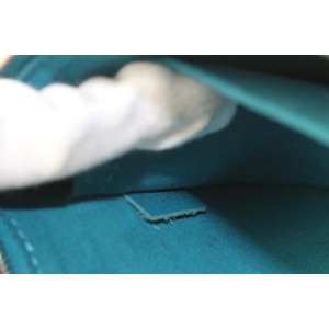 Louis Vuitton Blue Cyan Epi Leather Neverfull Pochette MM/GM Wristlet Bag 41lvs625