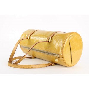 Louis Vuitton Bedford Papillon Bag in Vernis Patent Leather Yellow