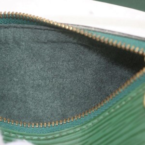 Louis Vuitton Green Epi Leather Mini Soufflot Papillon Wristlet Bag 862423