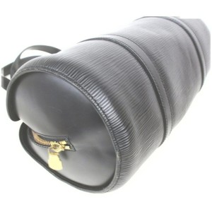 Louis Vuitton Black Epi Leather Noir Soufflot Papillon Cyllinder Barrel Bag 861680